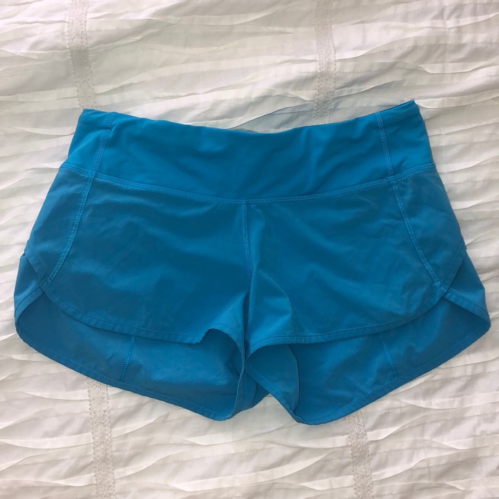 lululemon blue shorts NO LINER